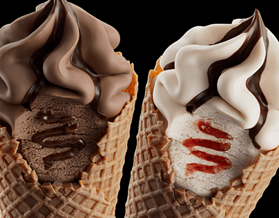 Full CGI Ice-cream Cone 3D