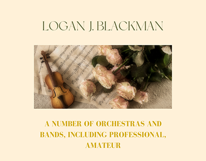Logan J. Blackman, A Number of Orchestras and Bands