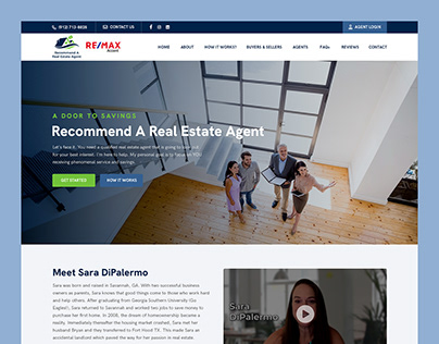 Recommend A Real Estate Agent // Web Design