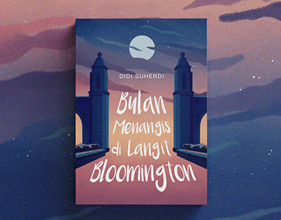 'Bulan Menangis di Langit Bloomington' Book Cover