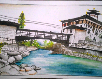 Paro bridge Bhutan