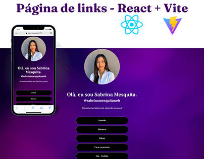 Página de Links - ReactJs + Vite