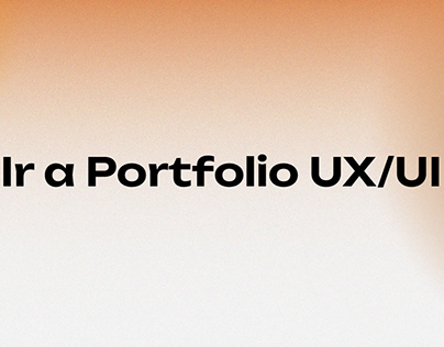 Portfolio UX/UI
