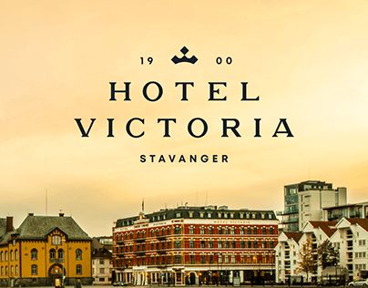 Hotel Victoria. Logo and sign system.