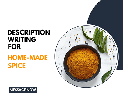 Product Description writing For Home-Made Spice