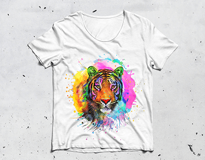 Colourful Tiger t-shirt