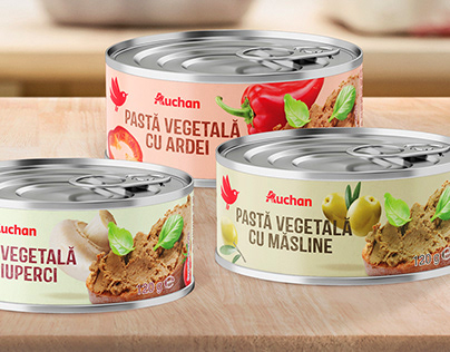 AUCHAN Coeur - Vegetable Pate packaging redesign