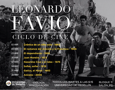 Promo Leonardo Favio Ciclo de Cine