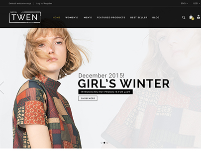 TWEN - Fashion Website | PSD Template