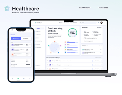 Healthcare services subscription platform