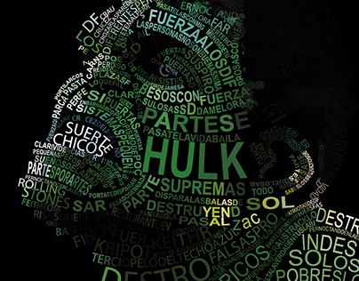 Tipograma de Hulk