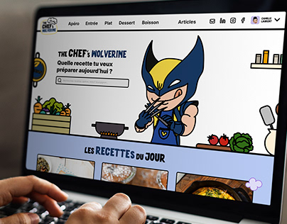 Design UI | One page Blog - Wolverine