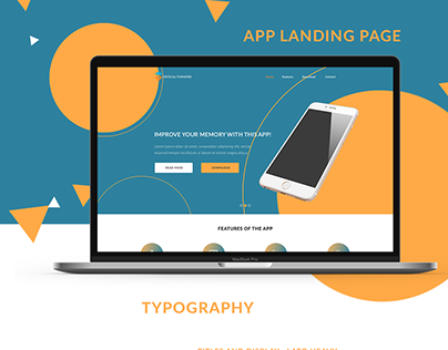 Orange & Blue - Landing Page Concept