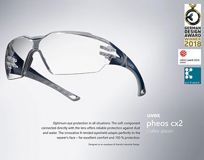 Industrial Design Projects: pheos cx2 | Safety glasses
