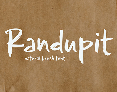 Randupit – Natural Brush Font