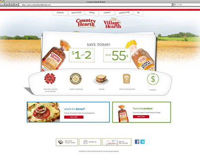 Country Hearth breads consumer site