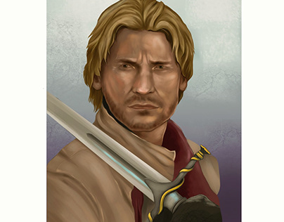 Ilustración en digital de Jaime Lannister
