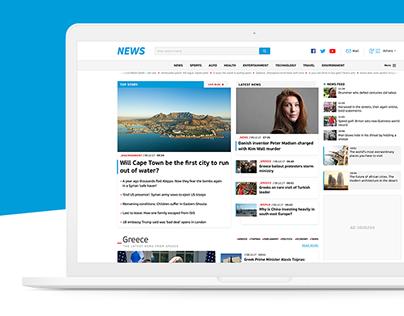 News Portal Homepage Design