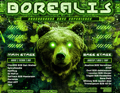 Borealis Event Flyer/Promo Design