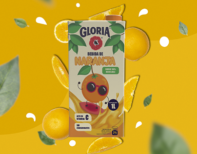 Rediseño de Tetra Pak - jugo de naranja Gloria