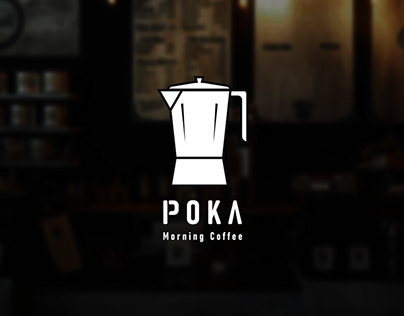 POKA the morning coffee Logo design