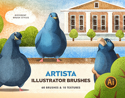 Artista Brushes for Illustrator
