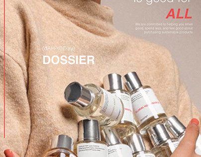 Advertising Design: Dossier Fragrance Poster Comps