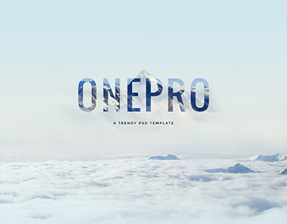 OnePro - Creative Multipurpose PSD Template