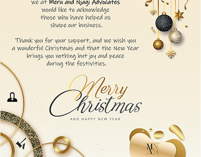 E-card - Merry Chistmas & Happy New Year