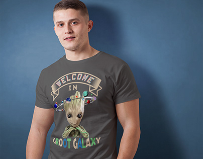 Groot Galaxy T-Shirt