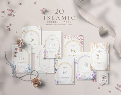 20 Islamic Wedding Cards Vol. II