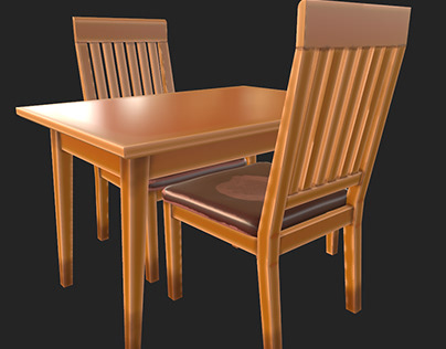 Toon, stylized table