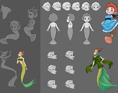 Mermaid Character Design Project