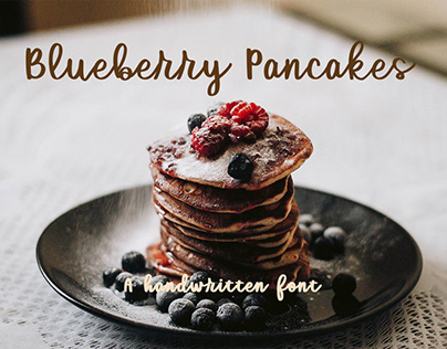 Blueberry Pancakes Font