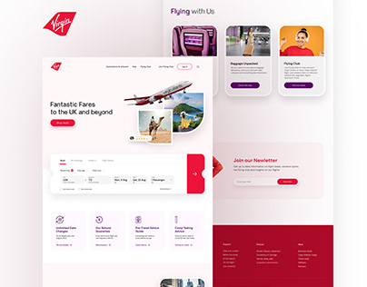 Virgin Atlantic Landing Page Redesign