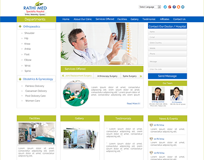 Rathi Med Hospital Website