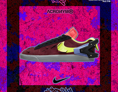Poster Acronym x Nike Blazer Low “Night Maroon”