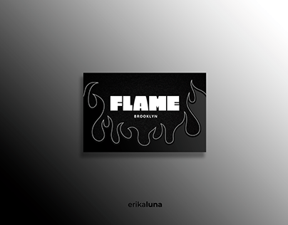 Flame Nightclub - Logo and card design