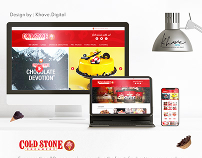 Coldstone UI/X Design Website