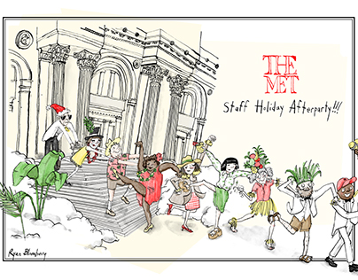 Invitation for The Met's Staff Holiday Party