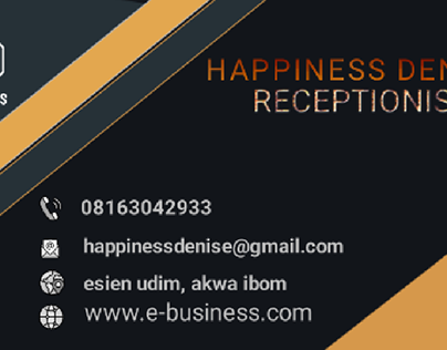 HAPPINESS DENNIS busines card Design