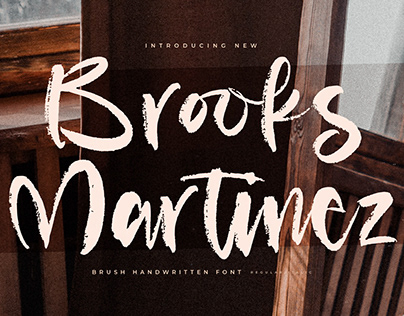 Project thumbnail - Brooks Martinez - Brush Handwritten Font