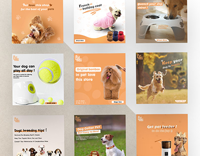 Social media project for pets love this store🐶✨