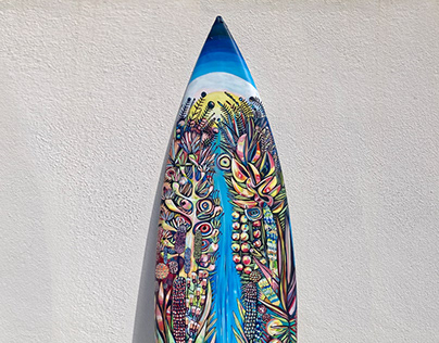 Surfboard painting