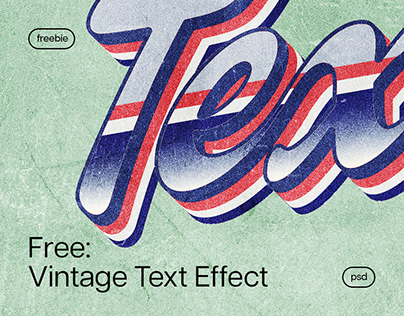 Texas Vintage Text Effect