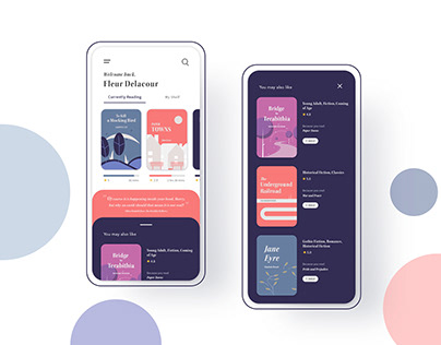 Reader App Homepage Design