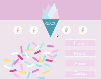 Website in Motion - GLACE ice cream
