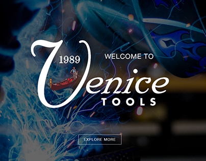 Venice Hand Tools Landing Page Design