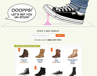 Zappos 404 Page Design