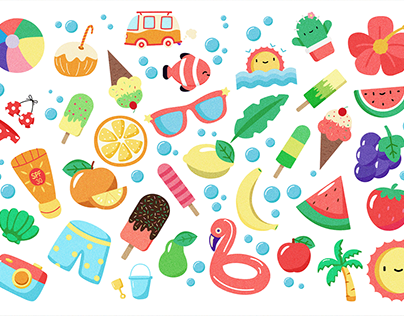 Colorful Summer Clipart